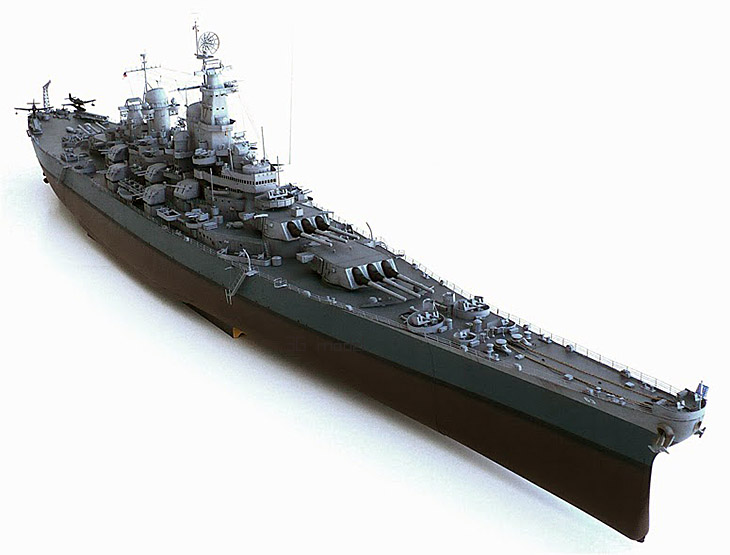 小号手模型 03705 1/200 美国bb-63 密苏里号战列舰