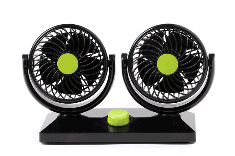 kt tube车载双头暴风车载电风扇12v/24v 货车风扇 汽车面包车货车电扇