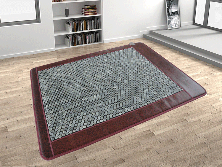 满乡玉宝粘子平面玉石床垫双温双控远红外加热贴片六角玉石床垫 床上