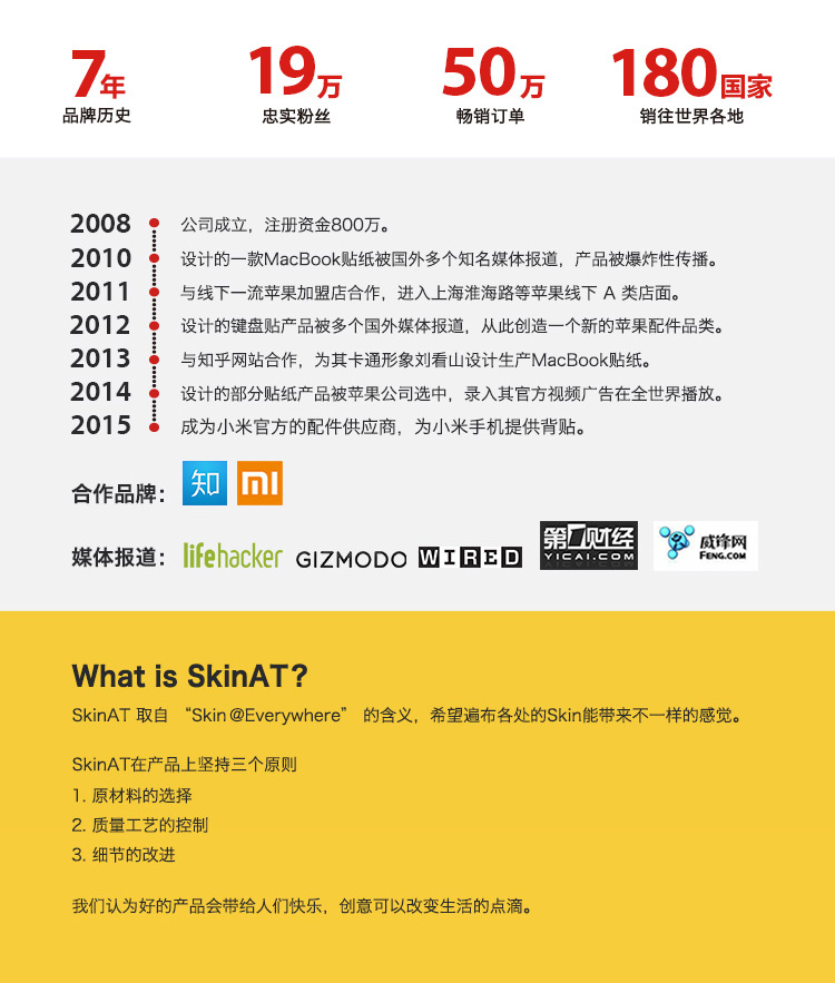 SkinAT 苹果笔记本MacBook Pro键盘局部贴膜