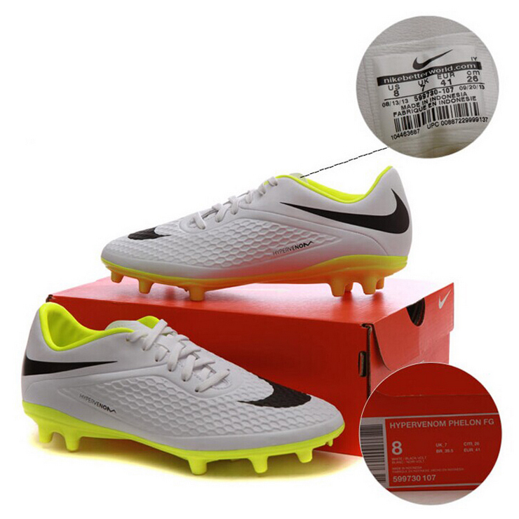 耐克Nike毒蜂系列FG长钉天然草场男子足球鞋