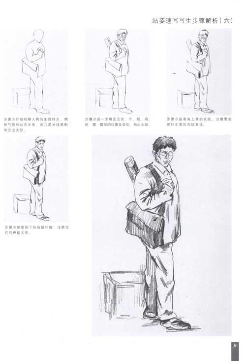 人物速写 初学素描教程张雷