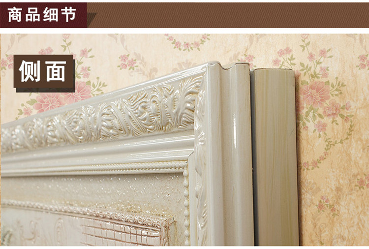 
                                        冬进 树脂立体浮雕画欧式电表箱推拉式液压挂画电盒子装饰画滑轮移动遮挡画 玫瑰彩色仿古金 长50*高50向左推                