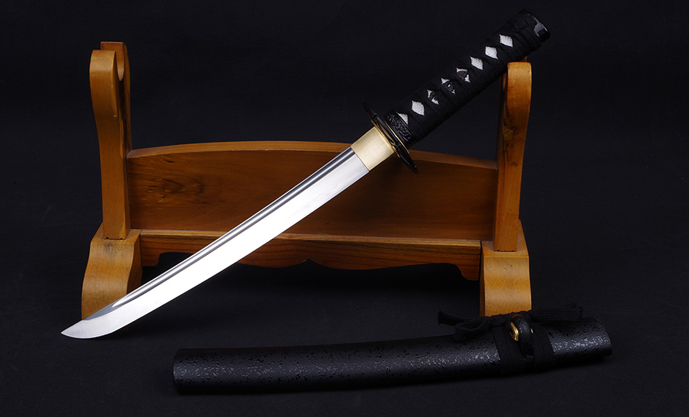 龙泉剑剑鼎锰钢烧刃武士短刀日本刀小刀 东洋刀未开刃
