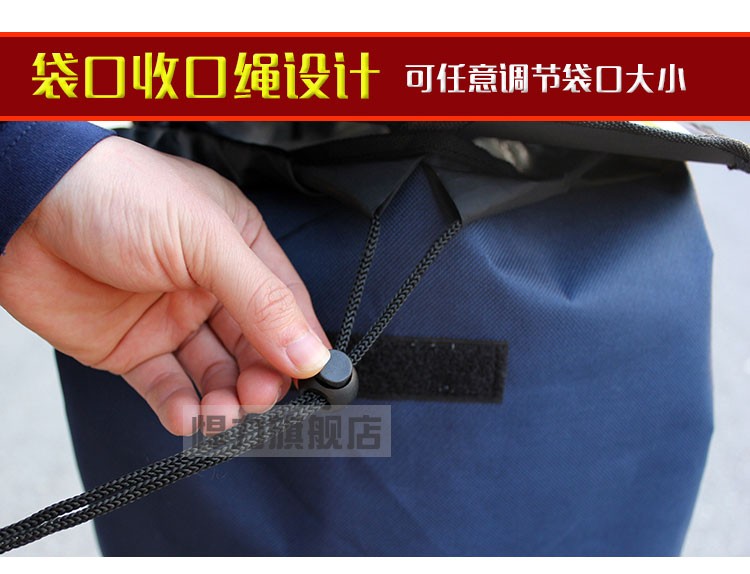 悍力 两轮橡胶轮 折叠便携式购物车拉杆行李车手拉车拉货车拖车推车买菜车 普通款-青条纹