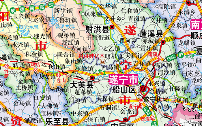 中华人民共和国分省系列地图 四川省地图(盒装折叠版)