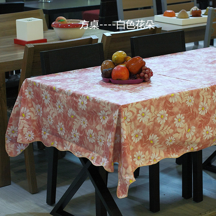 
                                        忆恋 酒店家用PVC防水免洗桌布 茶几餐桌布 防油 方桌布圆桌布椭圆桌布 田园布艺 圆桌蕾丝边朵朵盛开直径200CM                
