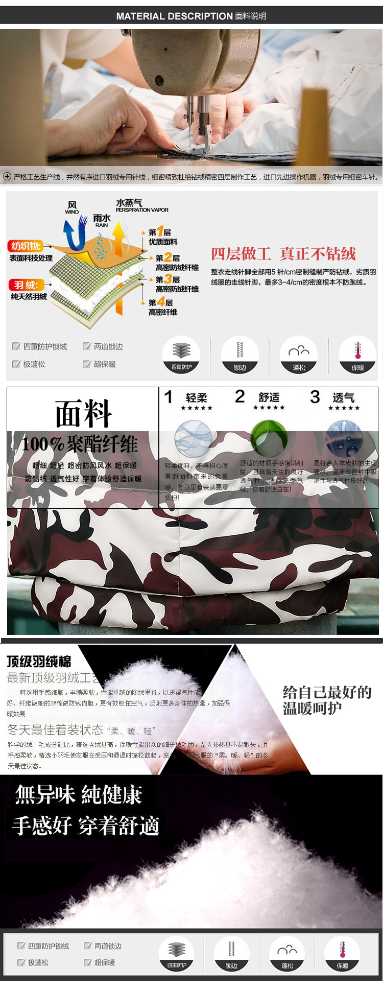 和风岛 2014冬季韩版外套军工装大码短款迷彩羽绒女棉衣马甲背心601 卡其色 M