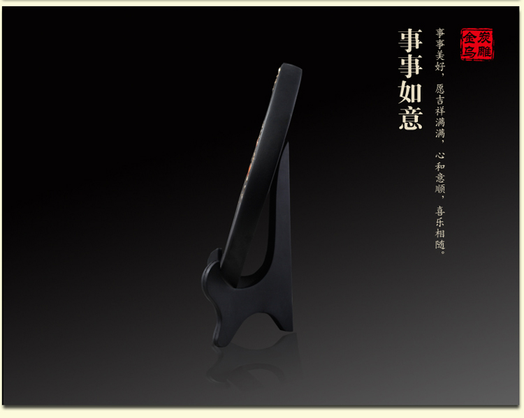 
                                        金乌炭雕（klinart）事事如意 D216 活性炭雕摆件活性炭除甲醛                
