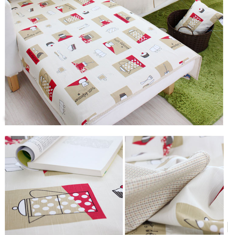 乐唯仕纯棉帆布手工缝制布艺沙发垫沙发罩沙发巾 洛索恩绿 110cm*210cm