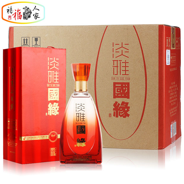 国产白酒 42度今世缘 国缘淡雅白酒 江苏浓香型