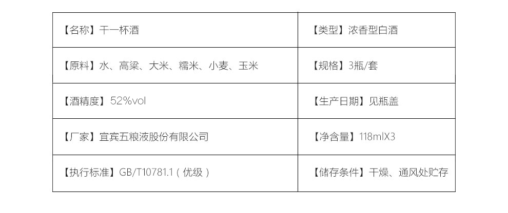 酒龙仓 五粮液股份公司 52度 干一杯小酒 118m