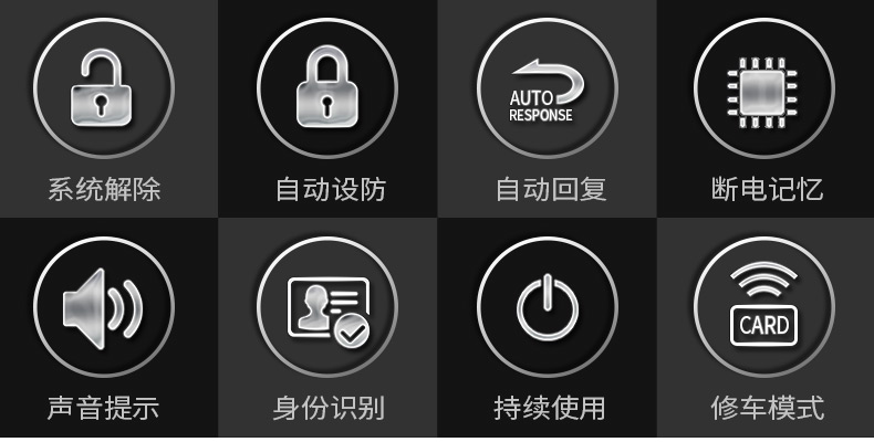 铁将军 汽车智能感应暗锁防盗器6029 汽车安全新概念