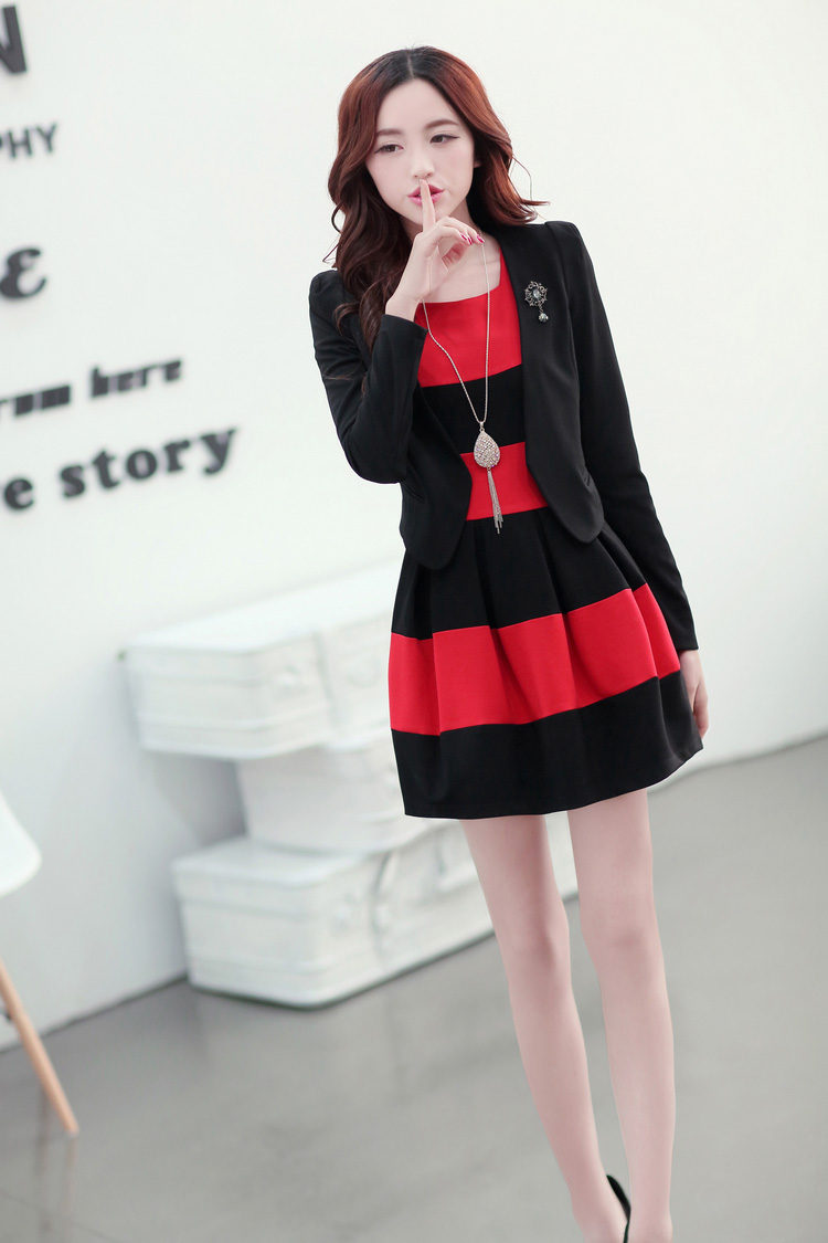 紫泽2014<em>秋装</em>新款韩版<em>小开衫</em>背心两件套长袖