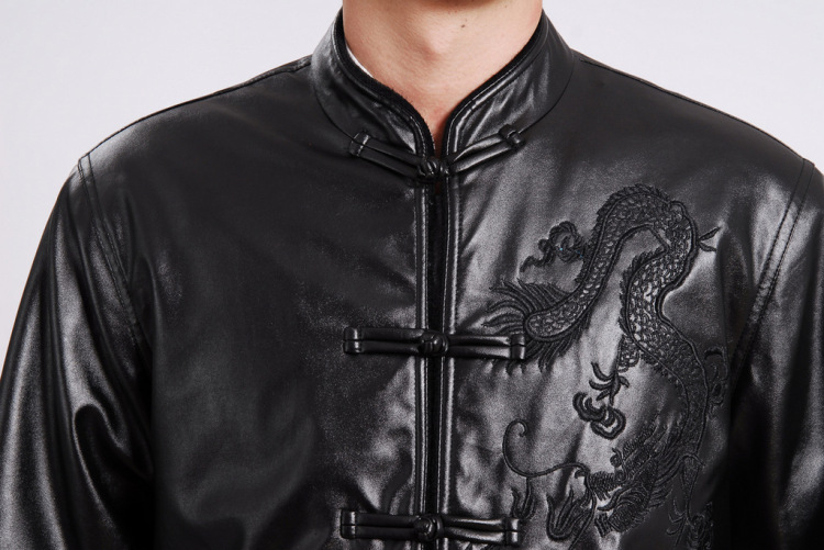 And Jing Ge Chinese men long-sleeved jacket with short T-shirt men's leather jacket water marten hairs Tang with leather jacket and lint-free cloth yellow XXXL pictures, price, brand platters! Elections are good character, the national distribution, so why buy now enjoy more preferential! Health