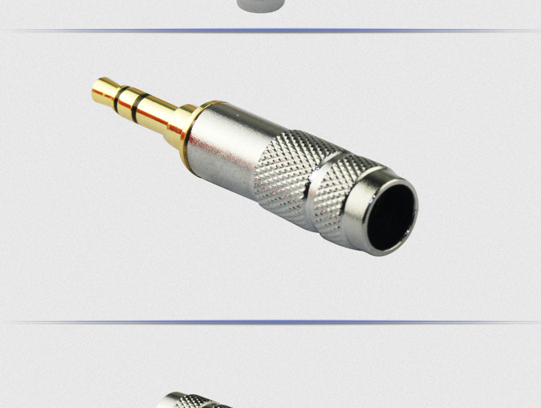 甬威3.5mm弯头 aux车载手机焊接插头 三节diy耳机 电脑音频插头3.