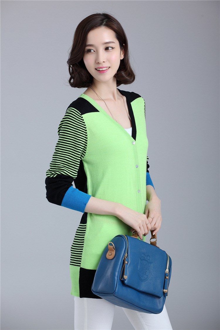 2014<em>开衫</em>甜美针织衫 春<em>款开衫</em>女式针织衫 <em>年轻</em>