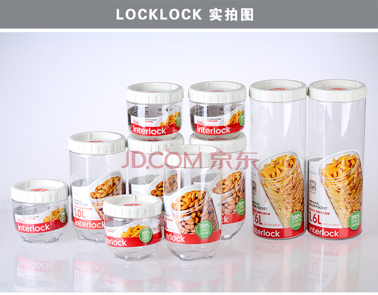 
                                                            乐扣乐扣（LOCK&LOCK）保鲜盒新概念冰箱密封盒塑料储藏收纳盒套装密封防漏圆形储物罐 白色                