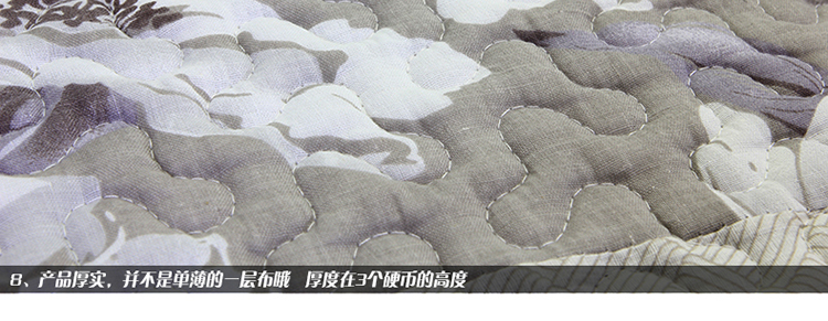 
                                        馨伊媛 田园布艺沙发垫子坐垫防滑皮沙发垫 四季沙发套罩 tcdj 灰色大牡丹 110*210cm                