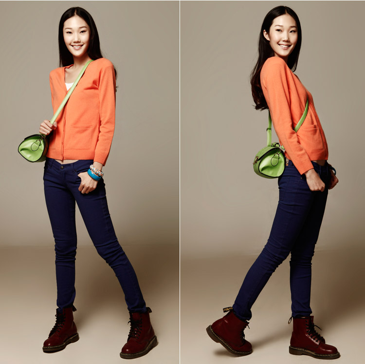 中应Zo<em></em>nELINE <em>淑女</em>毛针织衫女<em>开衫</em>纯羊绒衫