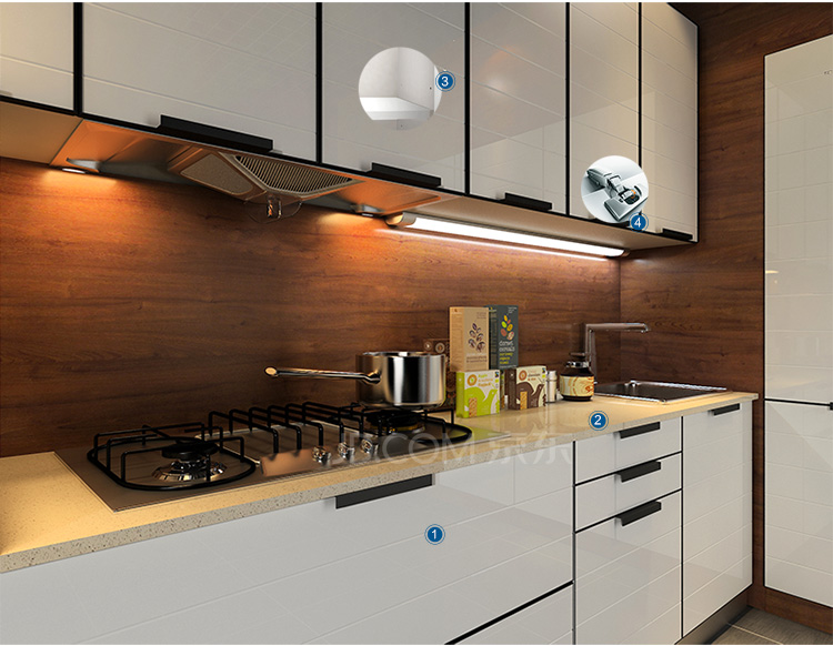 丽维家 时尚玻璃烤漆橱柜套餐 欧洲克诺斯邦板