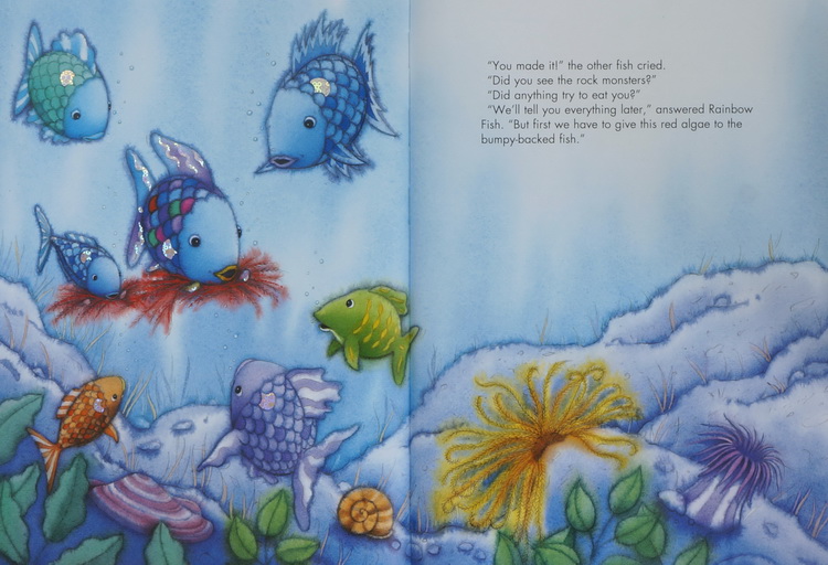 英文原版绘本 the rainbow fish彩虹鱼7册 美国教育协会推荐 格林威奖