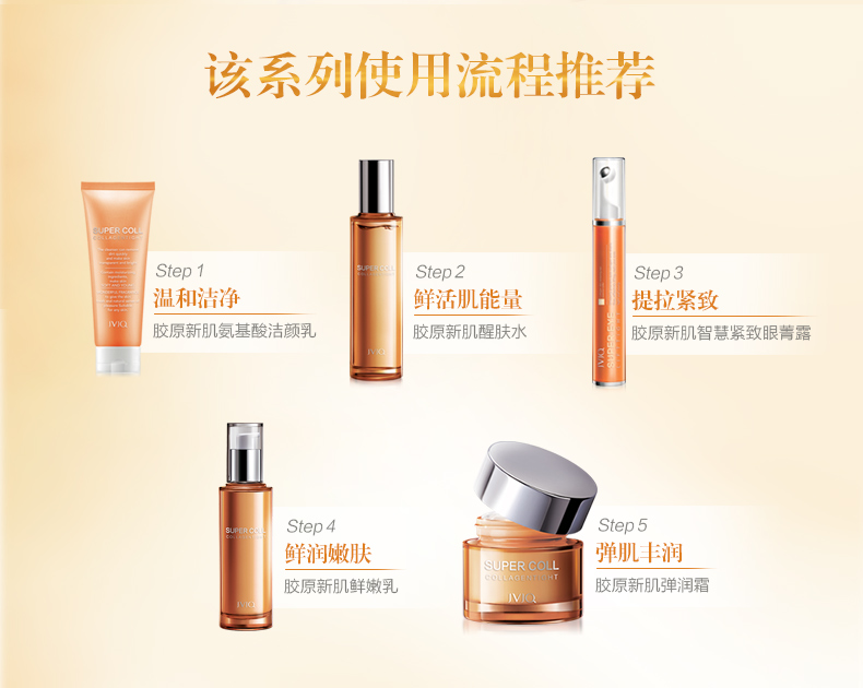 瑾泉 JVJQ胶原新肌醒肤水120ml 补水保湿滋养提拉紧致细滑肌肤爽肤水 胶原
