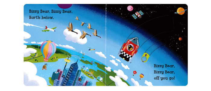 小熊很忙系列 bizzy bear 12册 童谣机关书 英文原