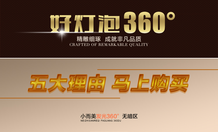 华强 E27大螺口超亮节能环保发光360度led灯泡（5只装） 喷白款白光5只装 3W