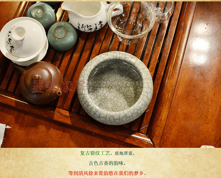 
                                        墨菲 创意个性复古烟灰缸 龙泉裂纹釉现代简约客厅茶几陶瓷书房办公室书桌装饰烟灰缸烟缸摆件                