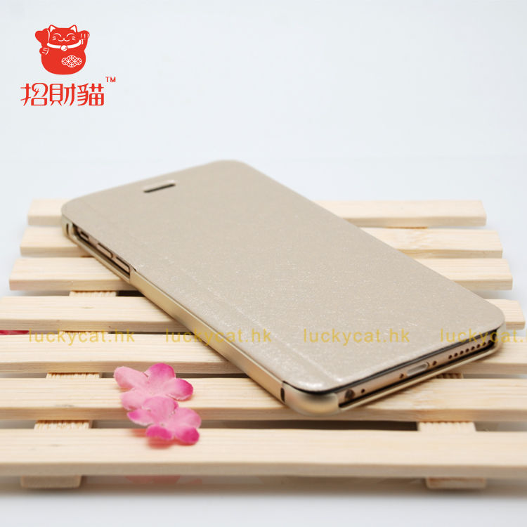 招财猫  财喜盈门铝合金I6有盖手机壳 翻盖 防折弯手机壳