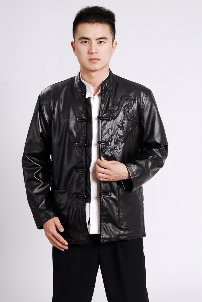 And Jing Ge Chinese men long-sleeved jacket with short T-shirt men's leather jacket water marten hairs Tang with leather jacket and lint-free cloth yellow XXXL pictures, price, brand platters! Elections are good character, the national distribution, so why buy now enjoy more preferential! Health