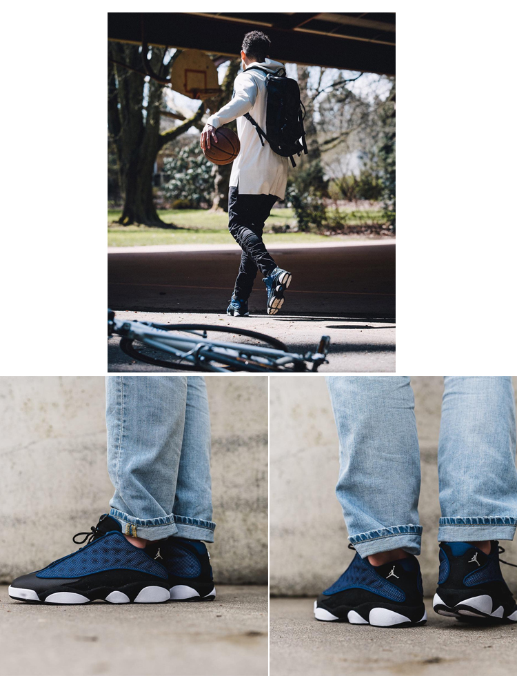 耐克airjordan13lowaj13乔13海军蓝低帮篮球鞋男鞋黑黄31081002243