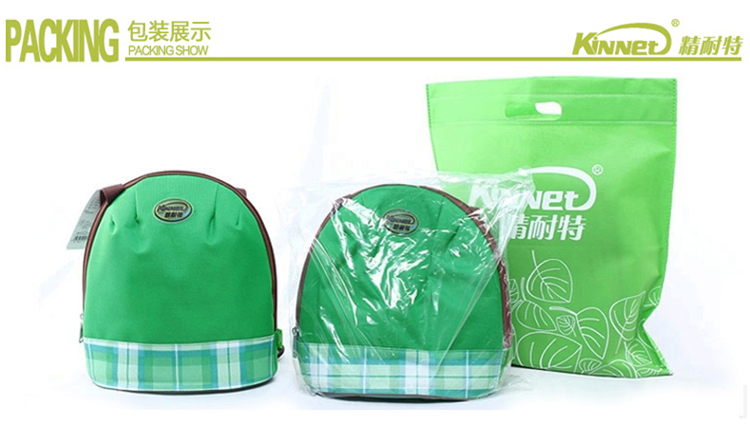 
                                                            精耐特（KINNET） 圆形加厚保温袋饭盒袋便当包手提斜挎 保温桶袋子带饭包 绿色保温桶包(不含饭盒) 18*26CM                