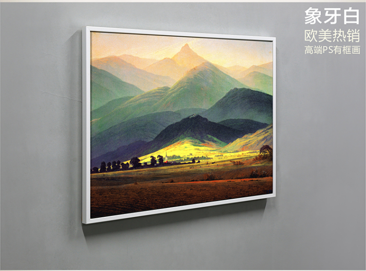 梵格 世界名画书房壁画卧室装饰现代简约客厅装饰画玄关挂画油画 vck0011 70X50cm