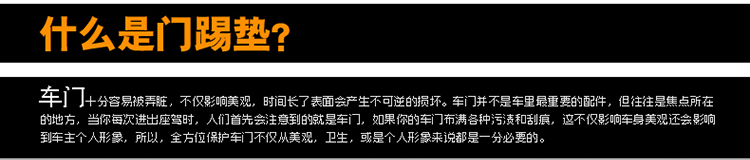 FLYING STONE 飞石 专车专用汽车门边防踢垫 比亚迪车系列专用