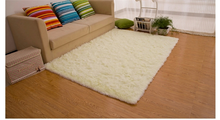 
                                        佳沐丝毛加厚地毯卧室客厅茶几床边毯地垫门垫满铺地毯定制特价4.5cm 米黄 160CMx200CM                