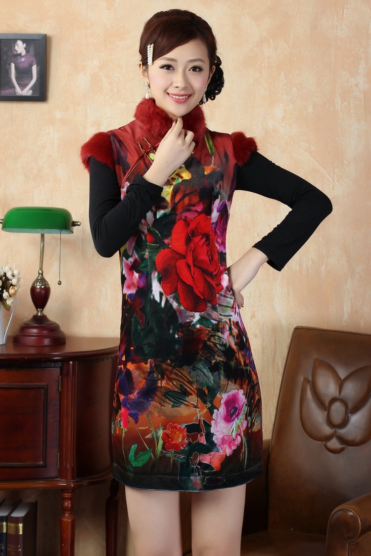 The frequency response, Ms. Tang cheongsam with improved winter dresses, for the waist dress dresses - A picture color 2 XL pictures, price, brand platters! Elections are good character, the national distribution, so why buy now enjoy more preferential! Health