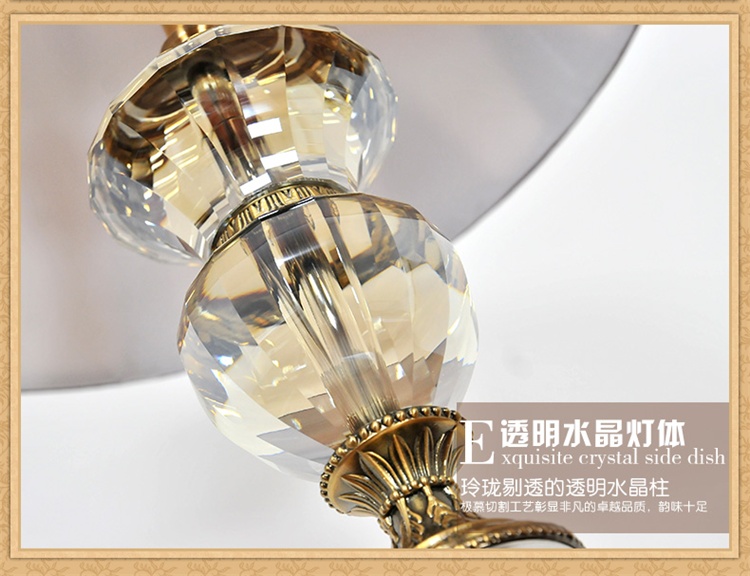 落地灯欧式新古典水晶LED落地灯后现代客厅书房卧室落地灯L31