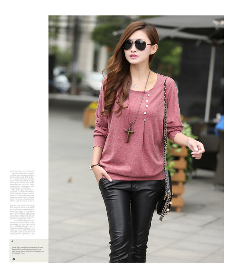 Shin Sung thick, Hin thin 2015 Autumn new products Korean women xl wild loose long-sleeved T-shirt with round collar knitting sweater, forming the basis of the girl 921 Black 3XL recommendations 150-165¨catty picture, prices, brand platters! The elections are supplied in the national character of distribution, so action, buy now enjoy more preferential! As soon as possible.