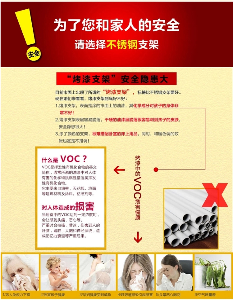 居家爱家纺 欧式三开门宫廷坐床式蚊帐 不锈钢拉链方帐 小时代-玉色 1.8*2.0m床
