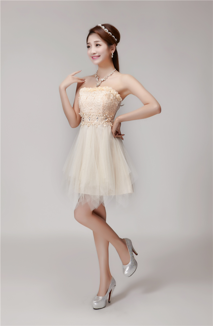 The 2015 summer lip dresses manually staple pearl diamond temperament and Sau San groups chest bridesmaid dress skirt white L picture, prices, brand platters! The elections are supplied in the national character of distribution, so action, buy now enjoy more preferential! As soon as possible.
