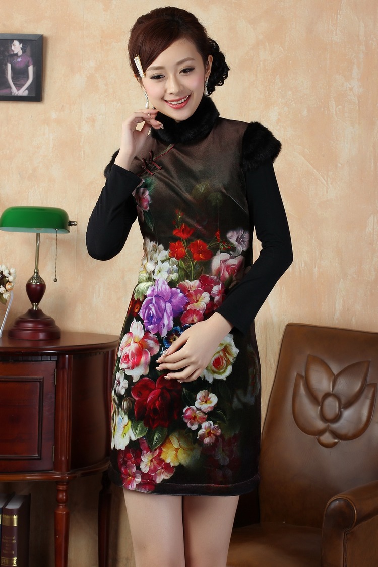 The frequency response, Ms. Tang cheongsam with improved winter dresses, for the waist dress dresses - A picture color 2 XL pictures, price, brand platters! Elections are good character, the national distribution, so why buy now enjoy more preferential! Health