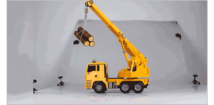 双鹰 遥控工程车儿童玩具车 电动遥控车男孩玩具 遥控工程挖掘机