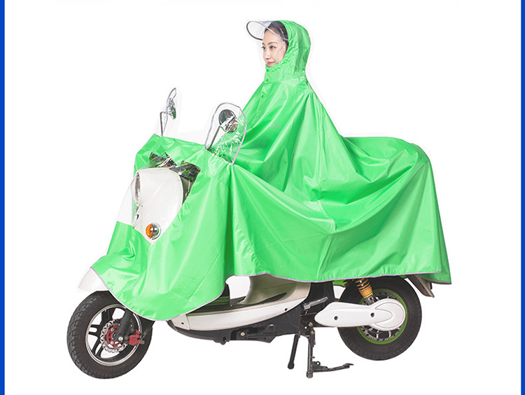 骑安单人雨衣电动车摩托车男女时尚可折叠大帽檐透明电瓶车雨衣加大加厚雨披 XXXXL紫红 XXXXL