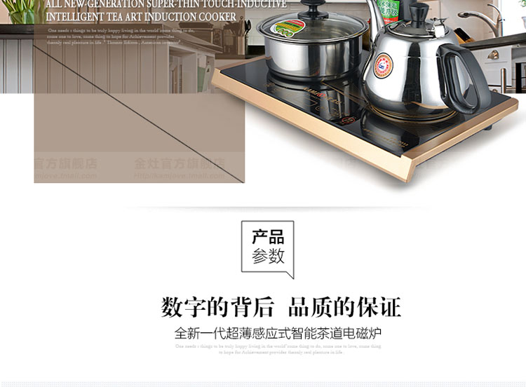 
                                        金灶（KAMJOVE） 自动上水电磁茶炉 全智能茶具电磁炉 泡茶烧水壶Q9 黑色                