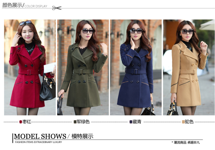 Ms Audrey EU's  2015 romantic Connie autumn and winter new stylish thin Korean Sau San video temperament gross? coats female jackets for larger female jacket gross? windbreaker female navy blue XL Photo, prices, brand platters! The elections are supplied in the national character of distribution, so action, buy now enjoy more preferential! As soon as possible.