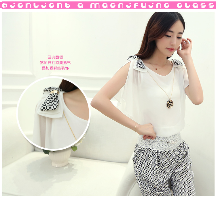 Margaret Elizabeth Kahlo's 2015 new summer leisure package Korean fashion snow woven lace stitching short sleeve women white XXL pictures, price, brand platters! Elections are good character, the national distribution, so why buy now enjoy more preferential! Health