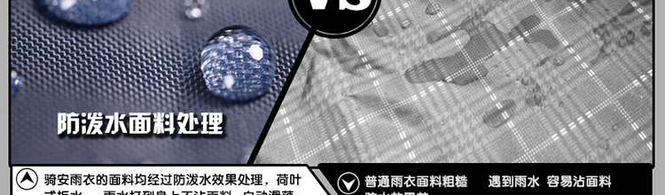 骑安加大加厚双层雨衣雨裤套装 电动车摩托车时尚单人男女式分体成人骑行雨衣包邮 8193藏青 XXXXL