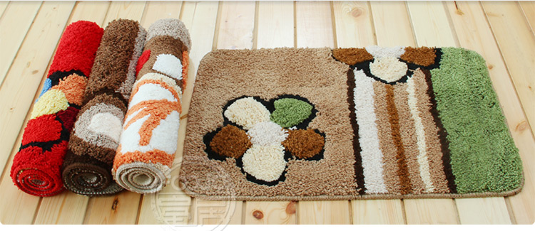 富居 门垫地毯地垫 吸水防滑脚垫 40*60cm 海狸绒-驼